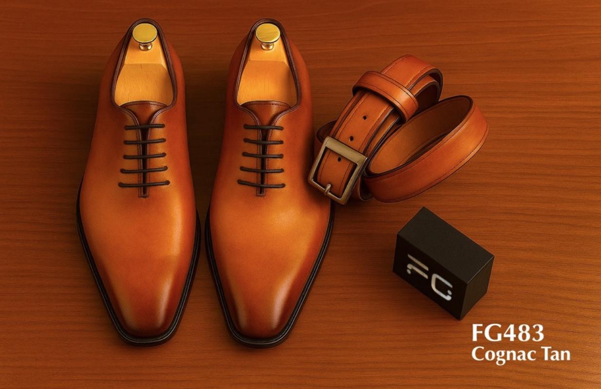 FG483-cognac-tan-schuh-passender-gürtel