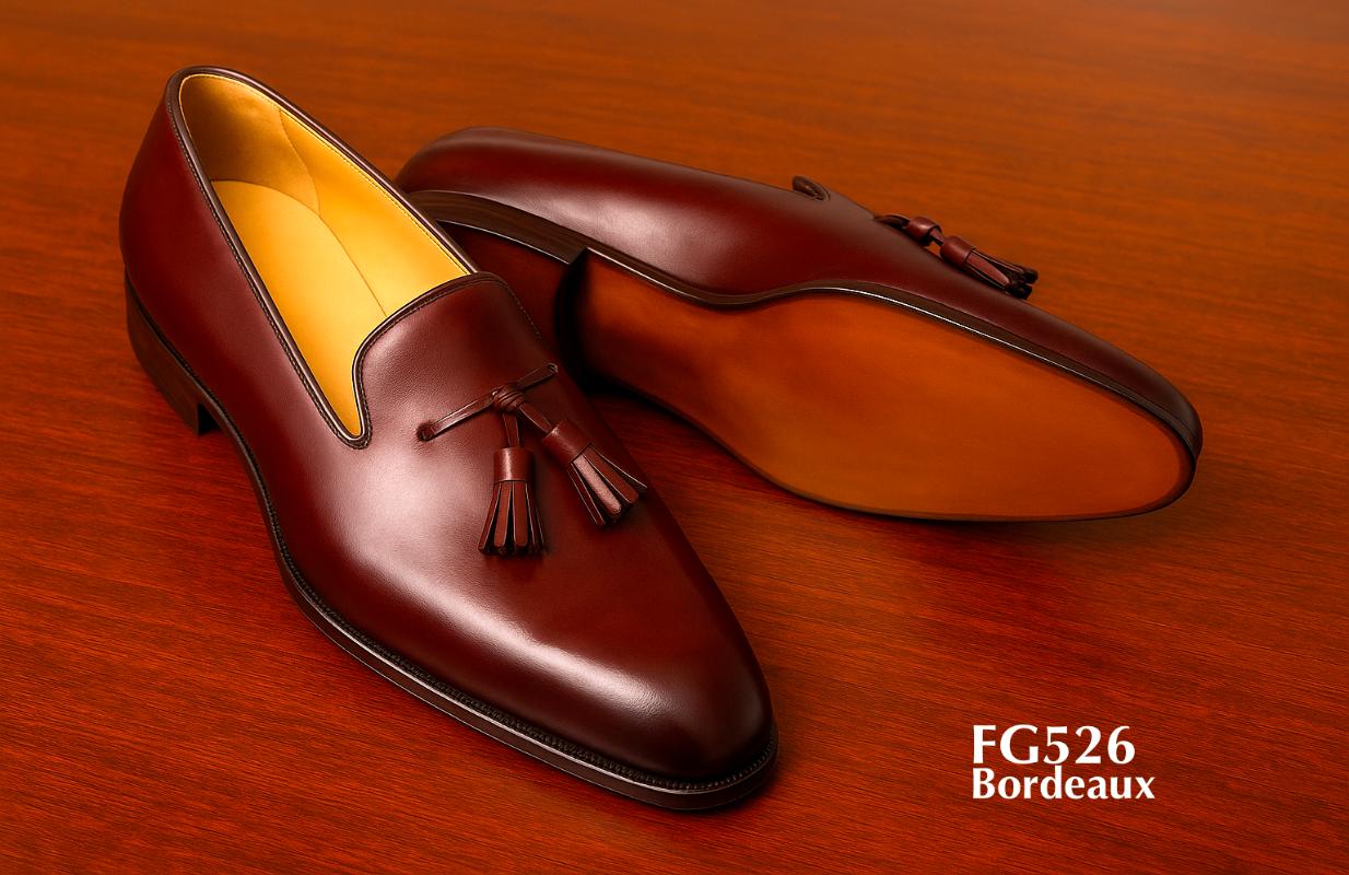 FG526-Bordeaux-Lederslipper
