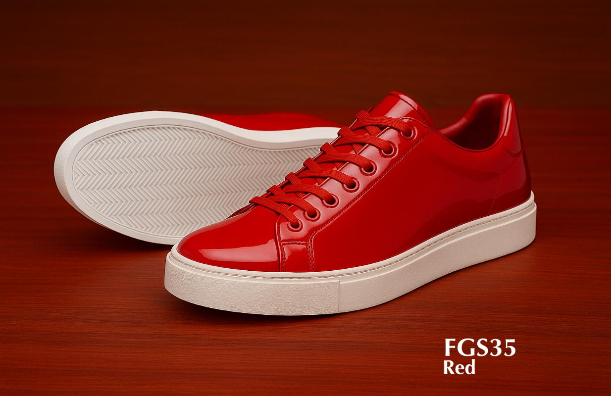 FGS31-Leder-Sneakers-Feuerrot