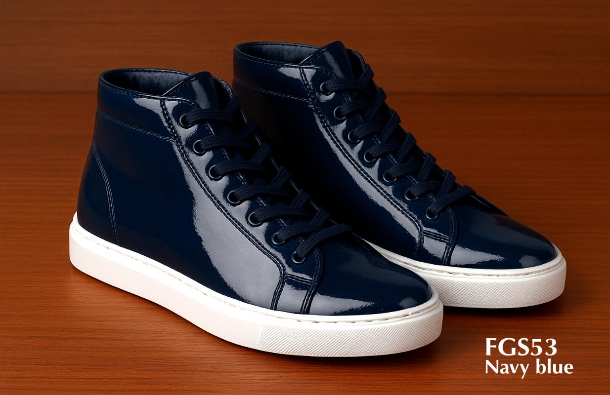 FGS53 Marineblaue High-Top-Sneaker